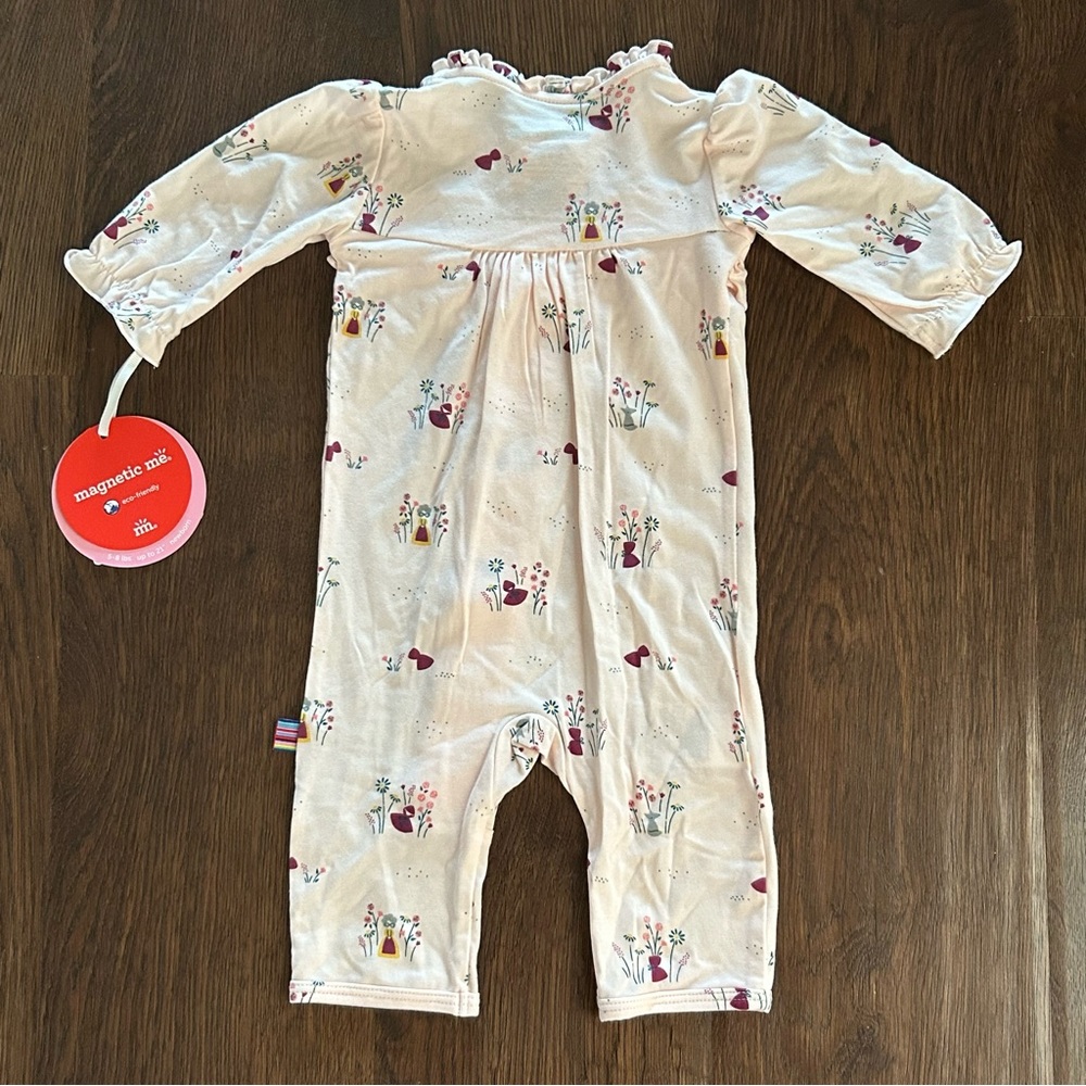 Magnetic Me Li’l Red Modal Ruffle Neck Coverall Little Red Riding Hood - Picture 8 of 8